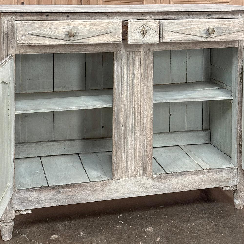 18th Century Directoire Period Country French Whitewashed Buffet For Sale 12