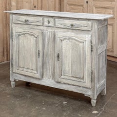 18th Century Directoire Period Country French Whitewashed Buffet