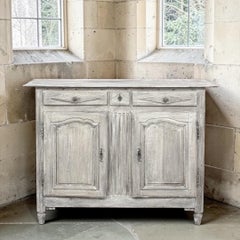 18th Century Directoire Period Country French Whitewashed Buffet