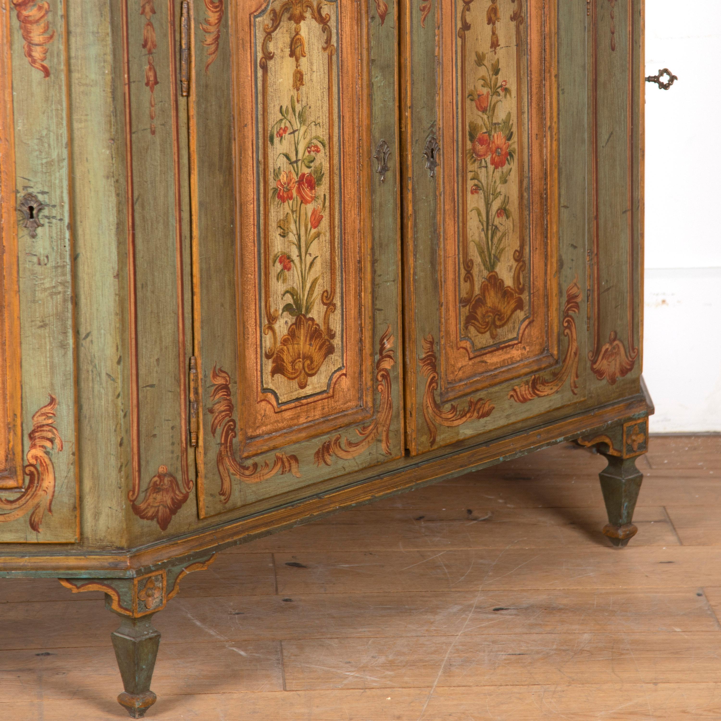 Italian 18th Century Directoire Venetian Credenza