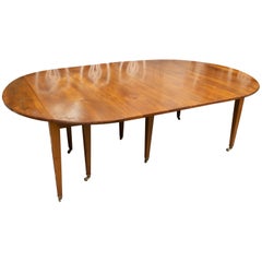 18th Century Directoire Walnut Extension Table