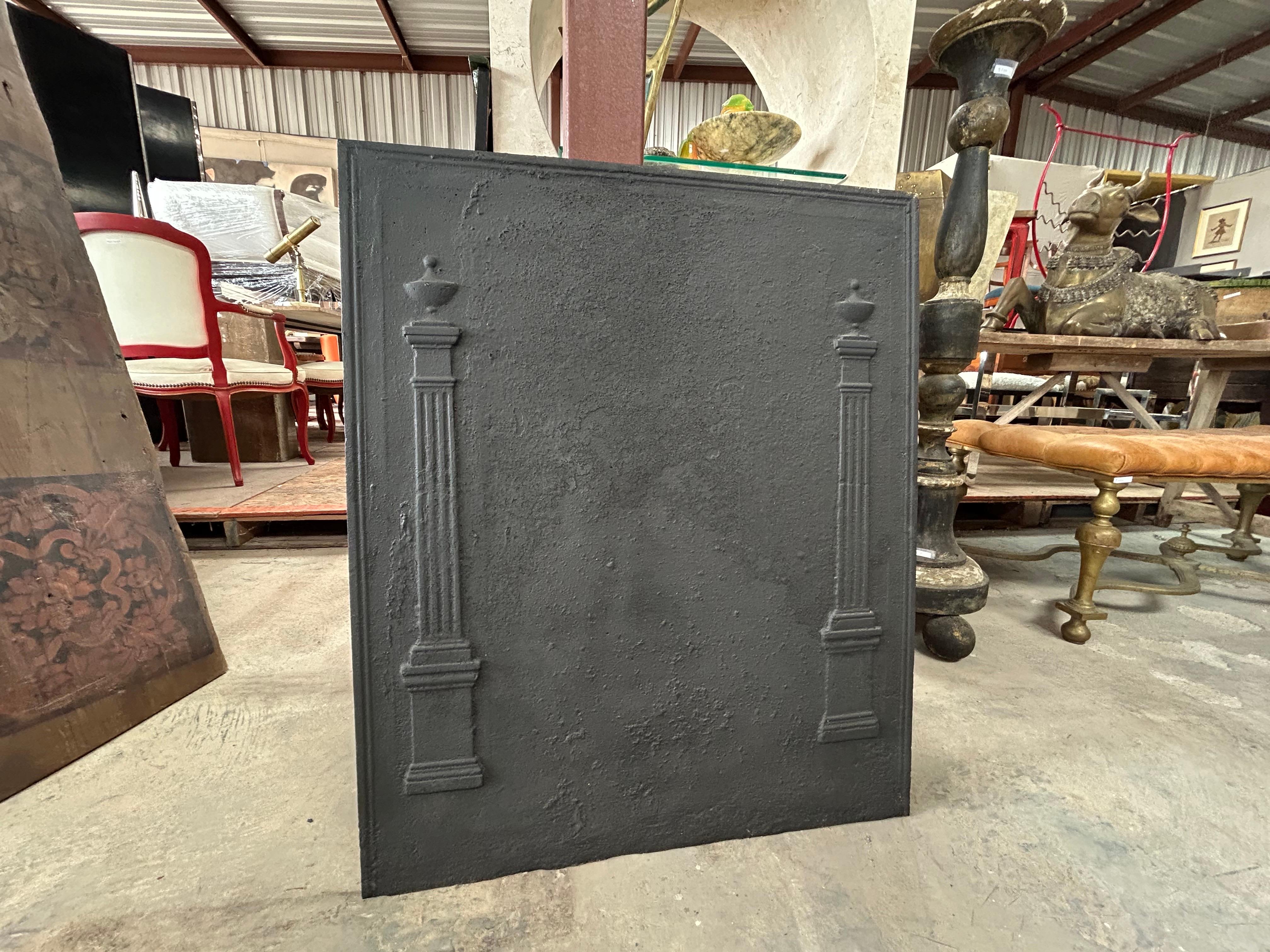 18th Century and Earlier 18th Century Directorie Cast Iron Fireback For Sale