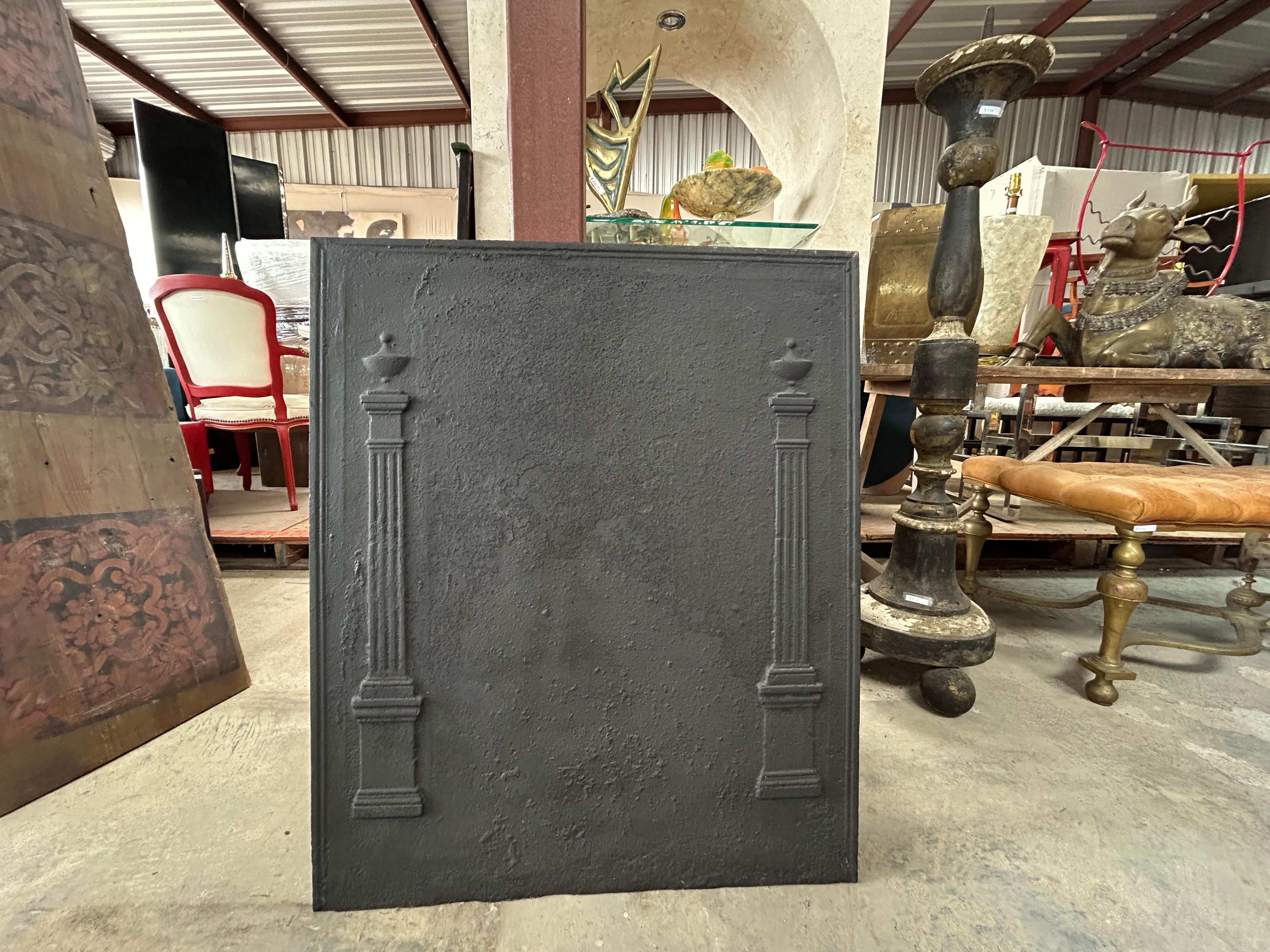 18th Century Directorie Cast Iron Fireback For Sale