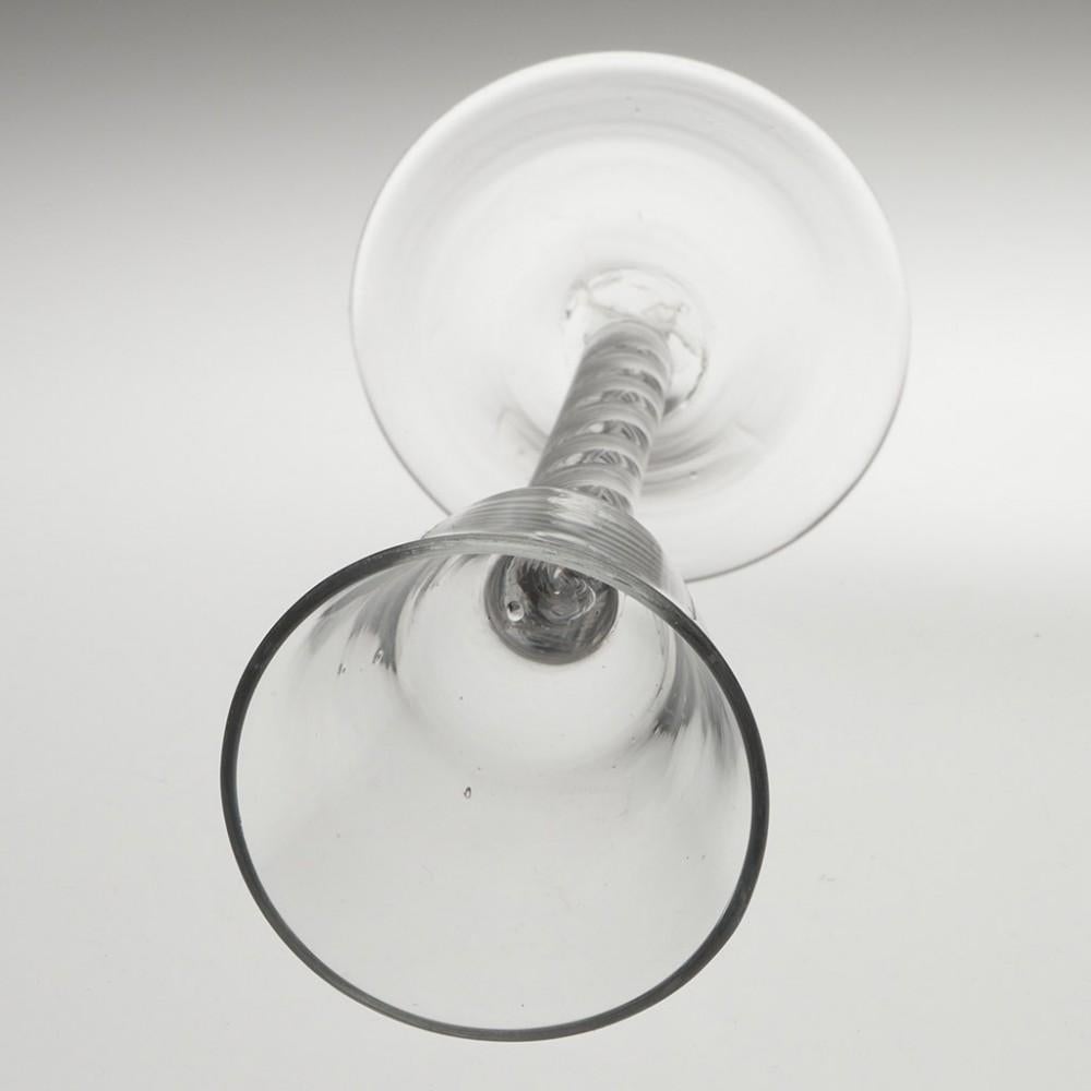 18th Century Double Series Air Twist Wine Glass c1750 In Good Condition For Sale In Tunbridge Wells, GB