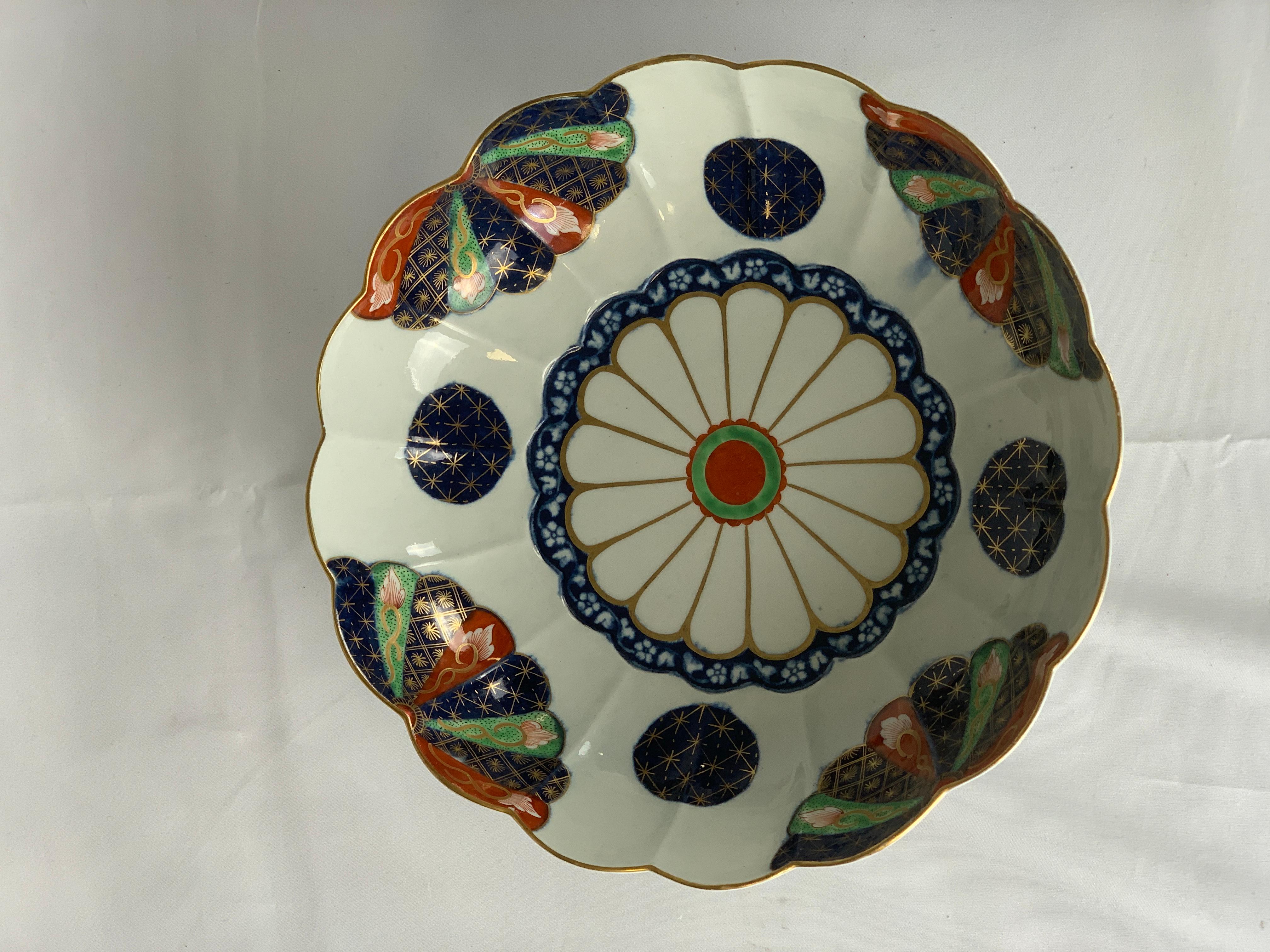 18th Century Dr Wall Worcester Porcelain Bowl Fan Pattern First Period C-1755 For Sale 7