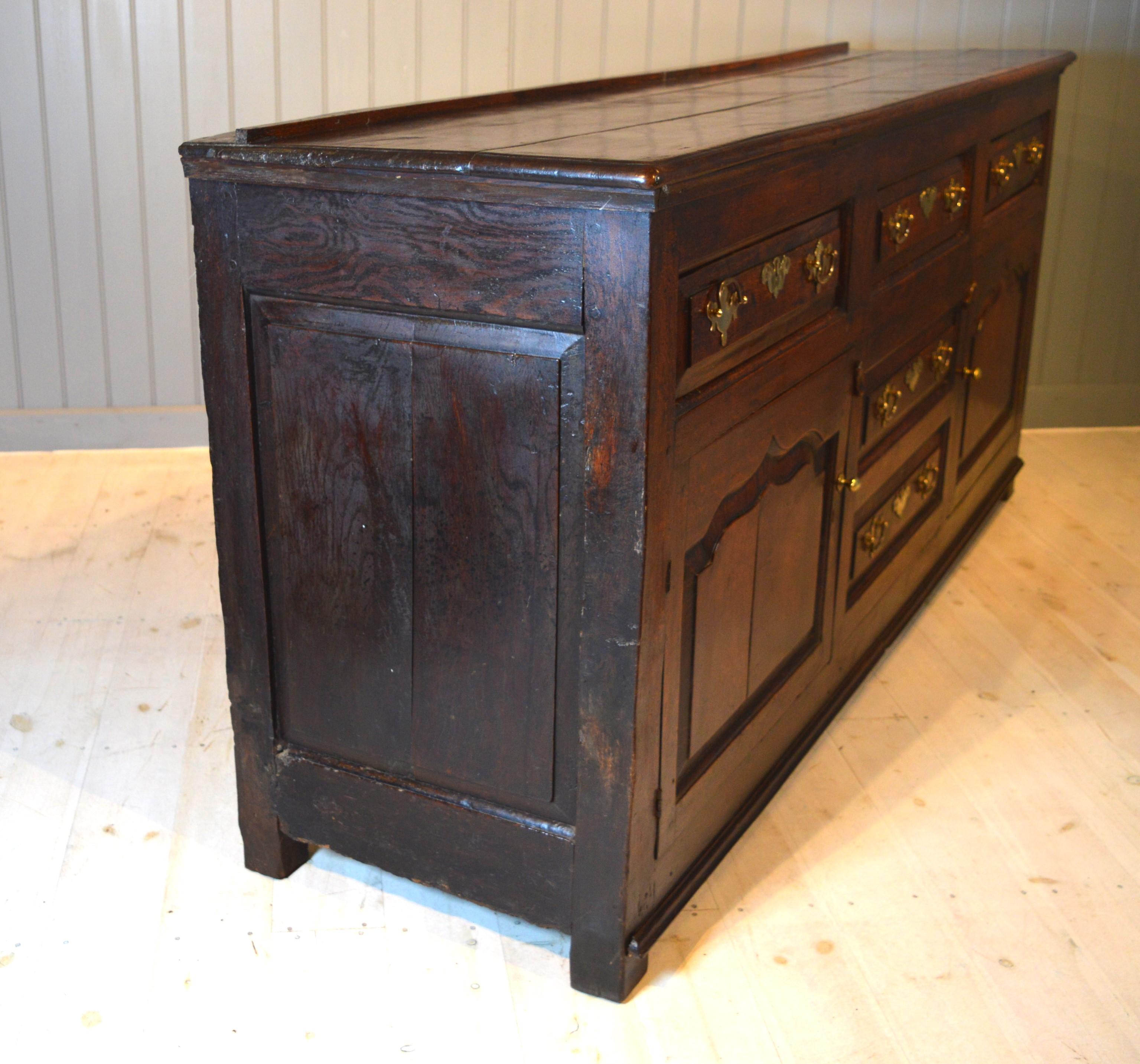 Oak 18th century Dresser base