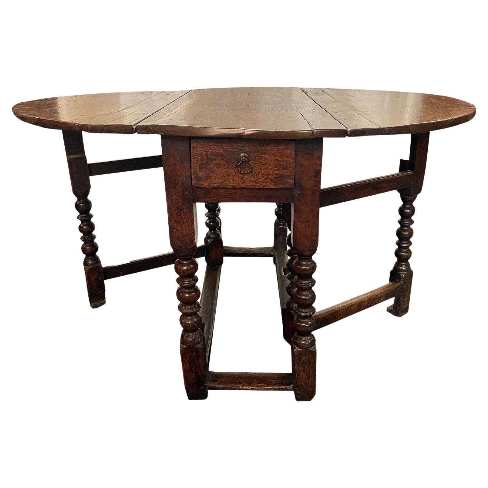 18th Century Drop-Leaf Table For Sale