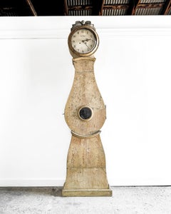 18th Century Dry-Scraped Swedish Mora Clock