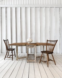 18th Century Dry Scraped Swedish Slagbord Table