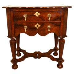 Antique 18th Century Dutch Amboyna wood side table