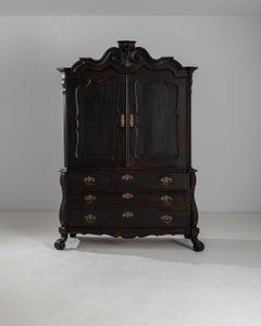 18th Century Dutch Black Patinated Cabinet