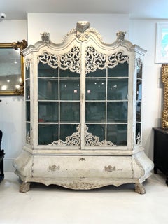 Bombe holandés del siglo XVIII Buffet antiguo Deux Corp de Holanda