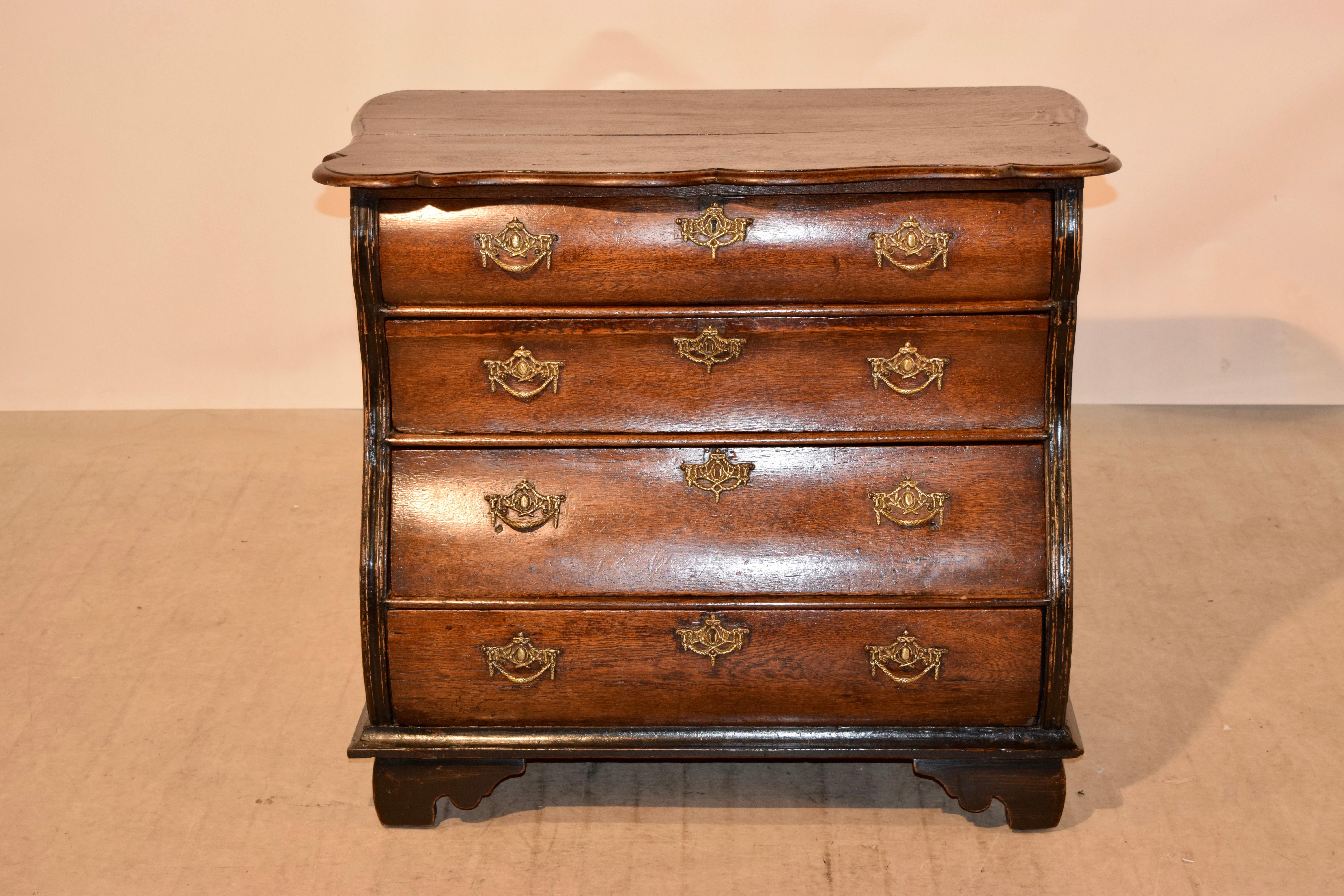 18th Century Dutch Bombe Chest of Drawers 1