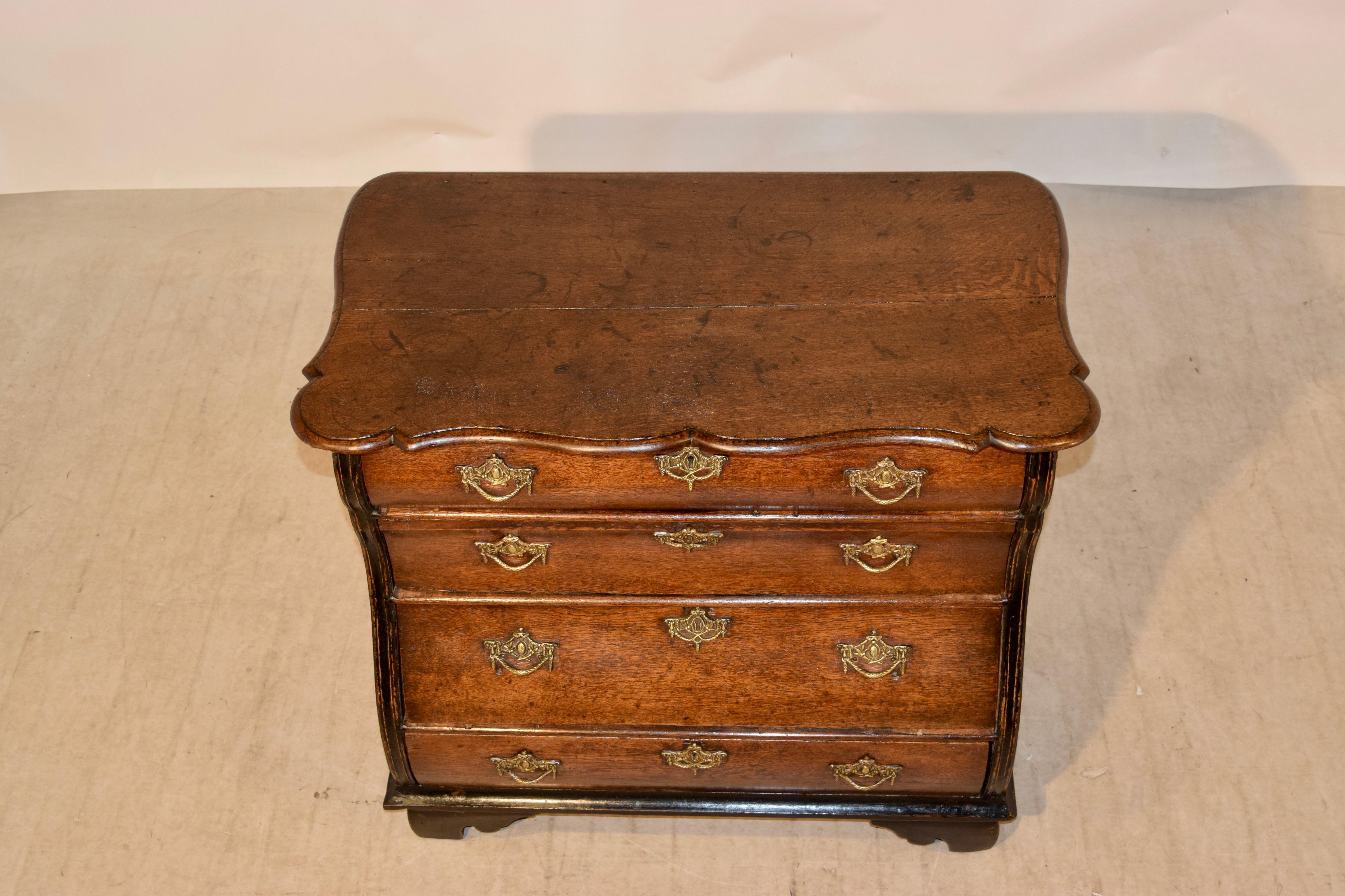 18th Century and Earlier 18th Century Dutch Bombe Chest of Drawers