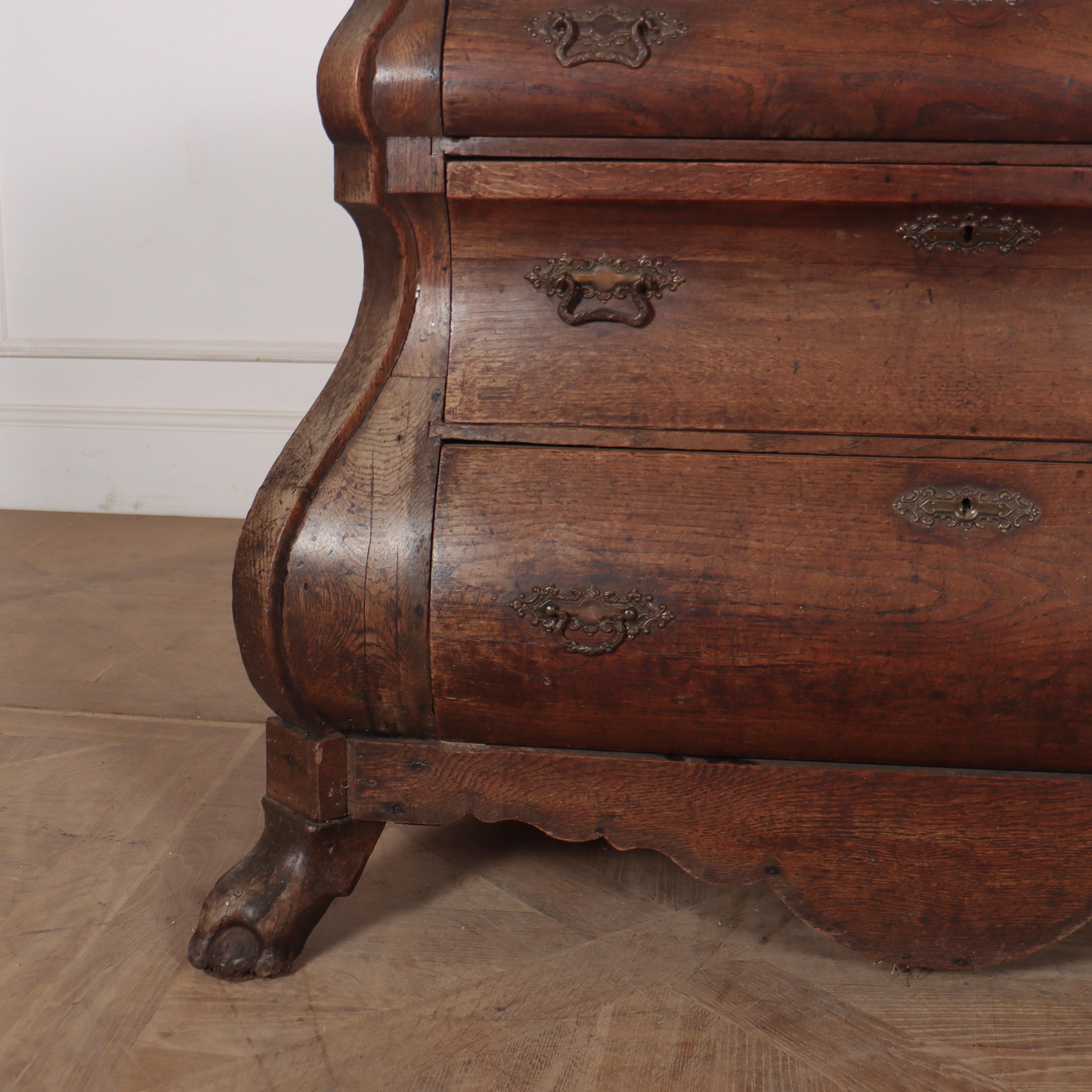 18th Century Dutch Bombe Commode In Good Condition For Sale In Leamington Spa, Warwickshire