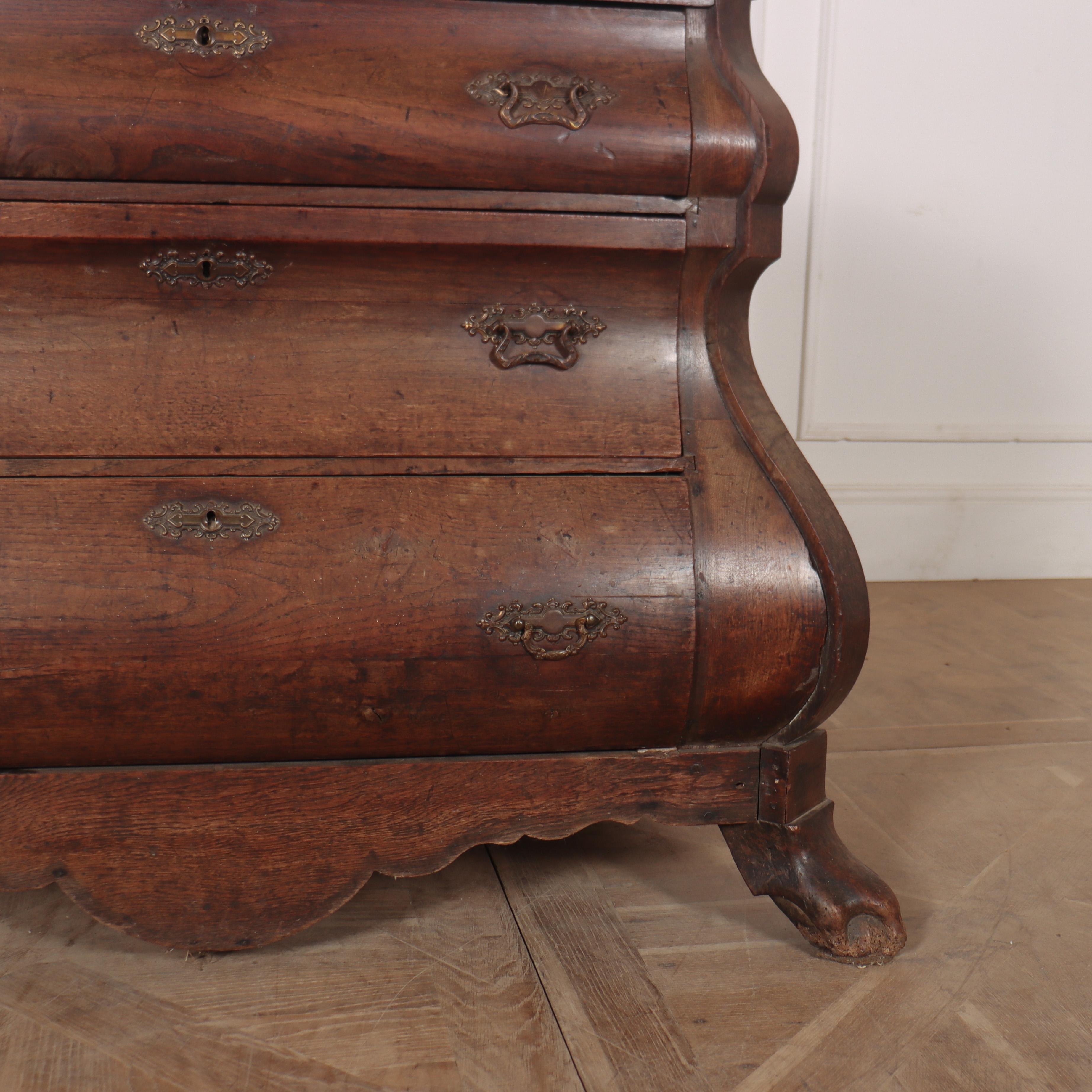 18th Century and Earlier 18th Century Dutch Bombe Commode For Sale