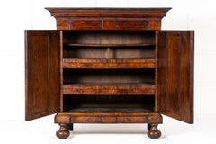 18th Century Dutch Burr Walnut Cabinet