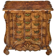 18th Century Dutch Burr Walnut Commode