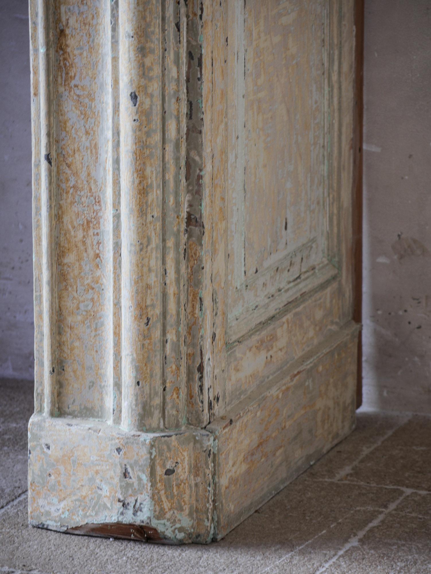 Mantello in legno della casa sul canale olandese del XVIII secolo con sovramantello in vendita 4