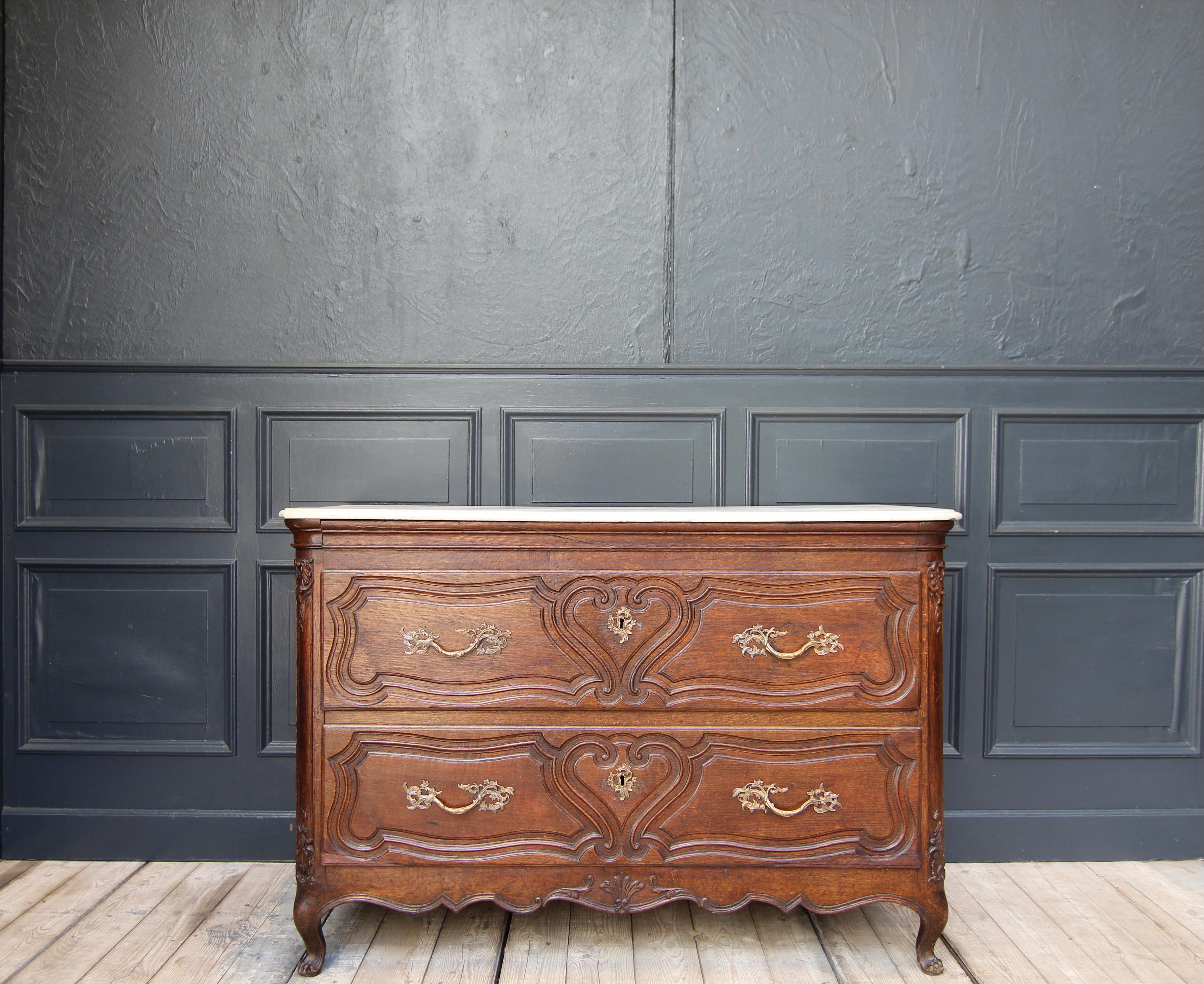 Louis XVI 18th Century Dutch Chest of Drawers Made of Oak For Sale