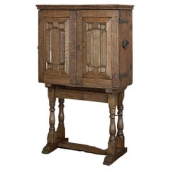 Antique 18th Century Dutch Collector's Cabinet