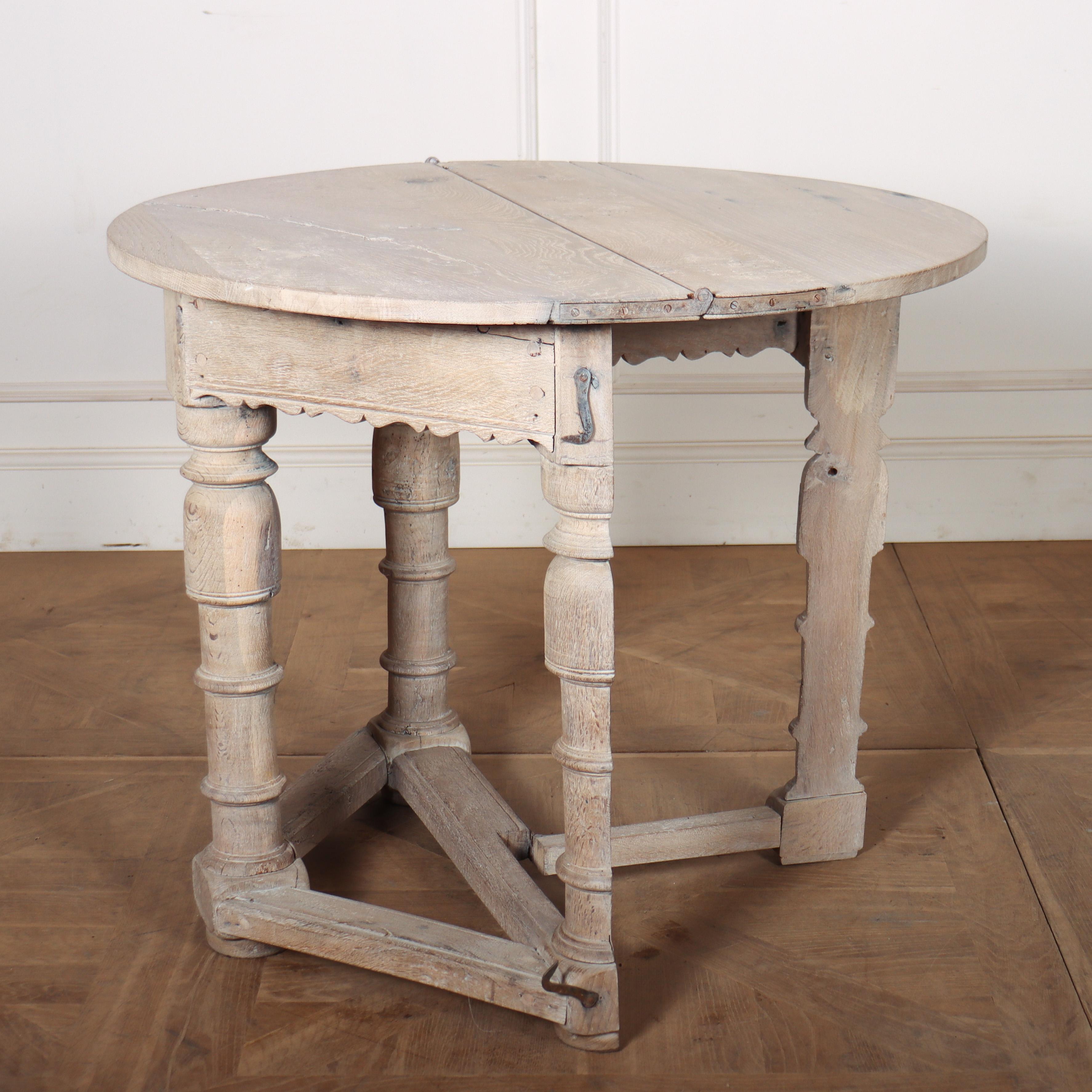 Oak 18th Century Dutch Console Table For Sale
