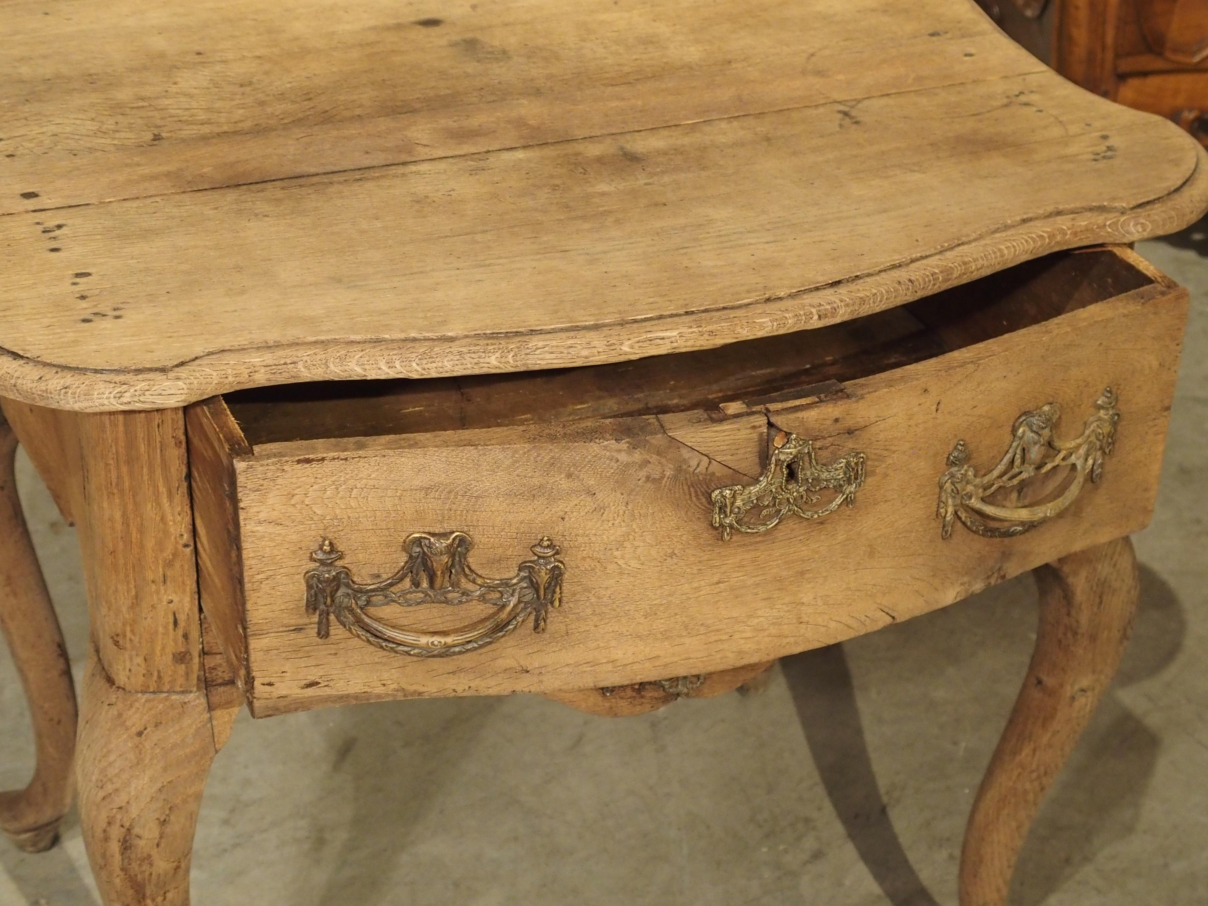 18th Century Dutch Console Table in Carved Oak For Sale 4
