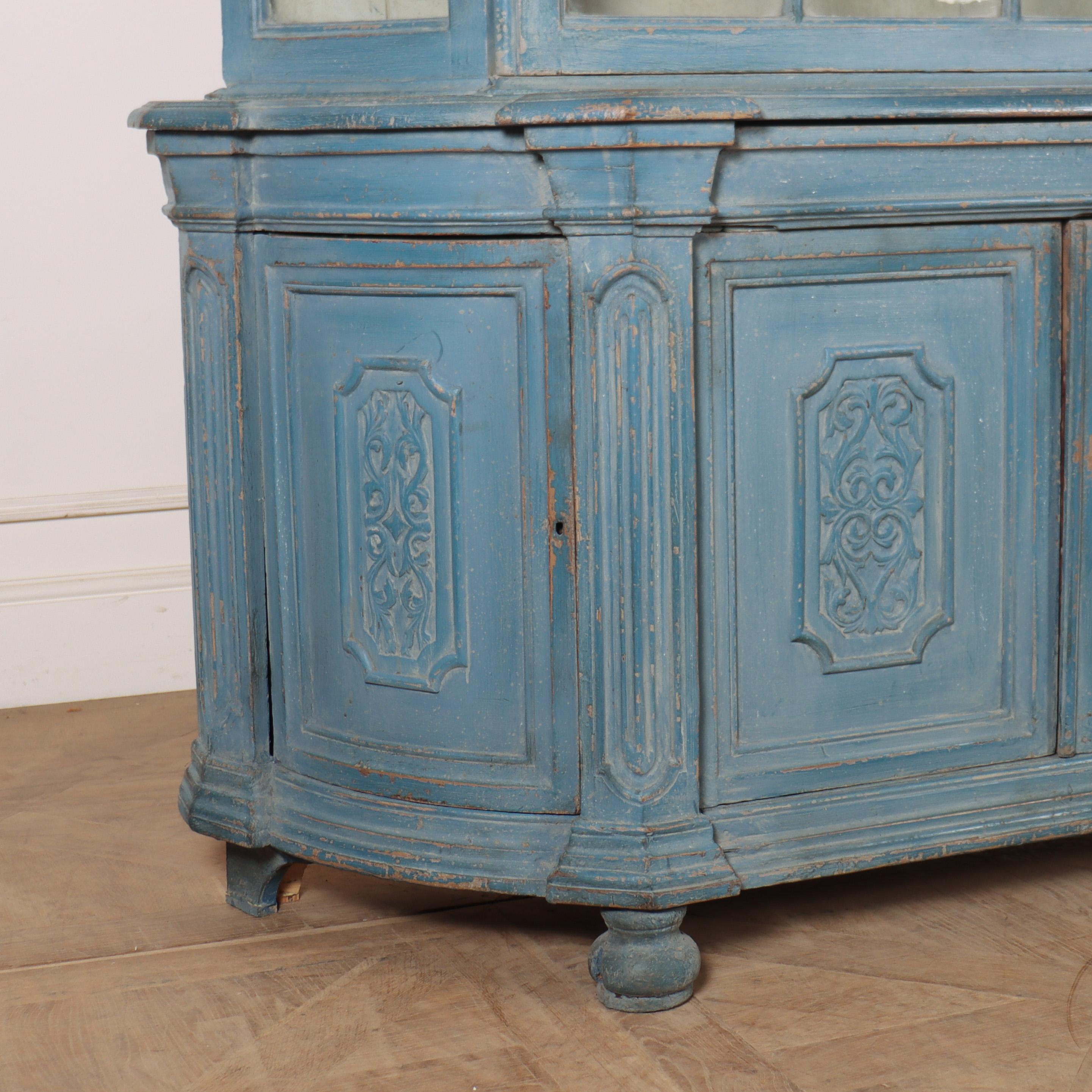Painted 18th Century Dutch Display Cabinet For Sale