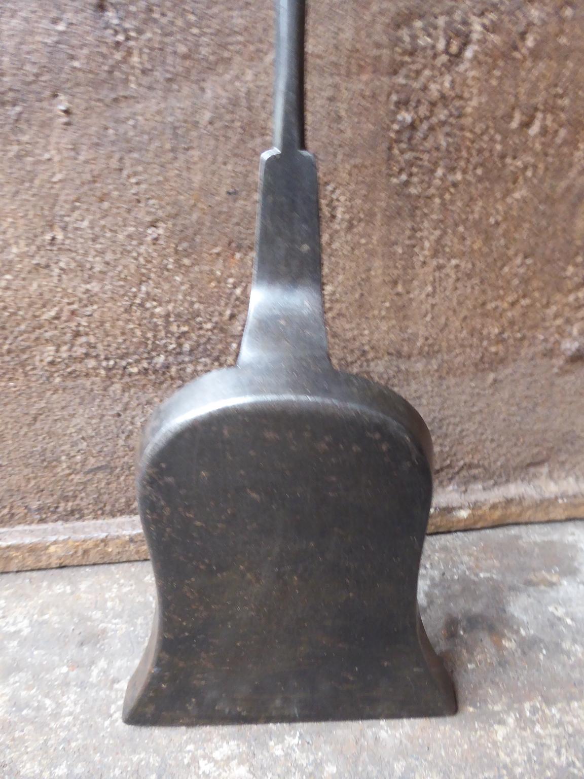 Forged 18th Century Dutch Fireplace Shovel or Fire Shovel