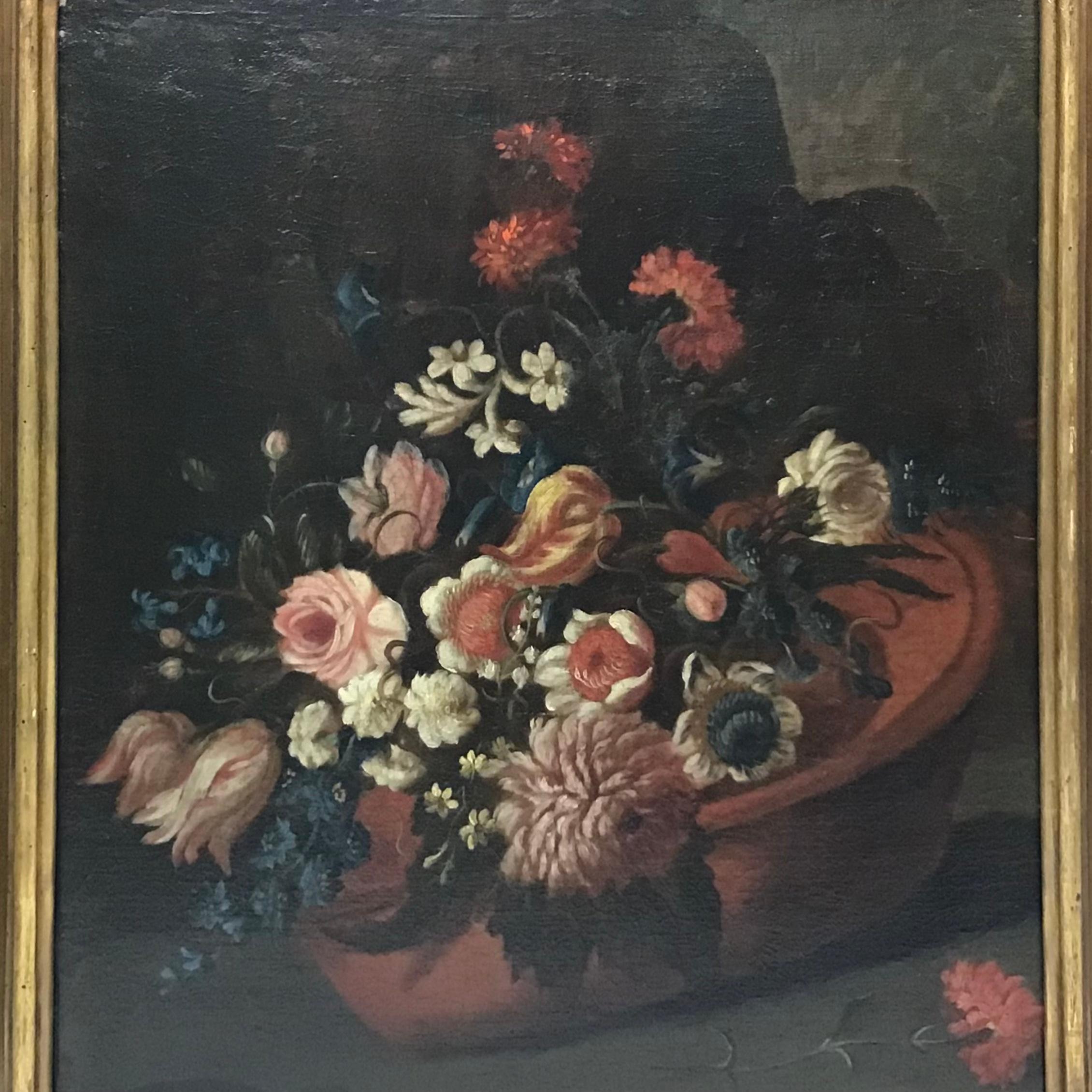 18th Century Dutch Floral Still Life Painting In Good Condition In Bradenton, FL