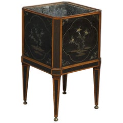 Antique 18th Century Dutch Lacquer-Mounted Teestoof, Jardinière or Wine Cooler