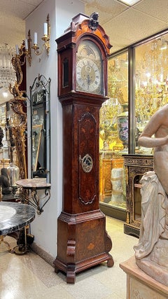 18th Century Dutch Longcase Grandfather Clock by Rutgerus van Meurs