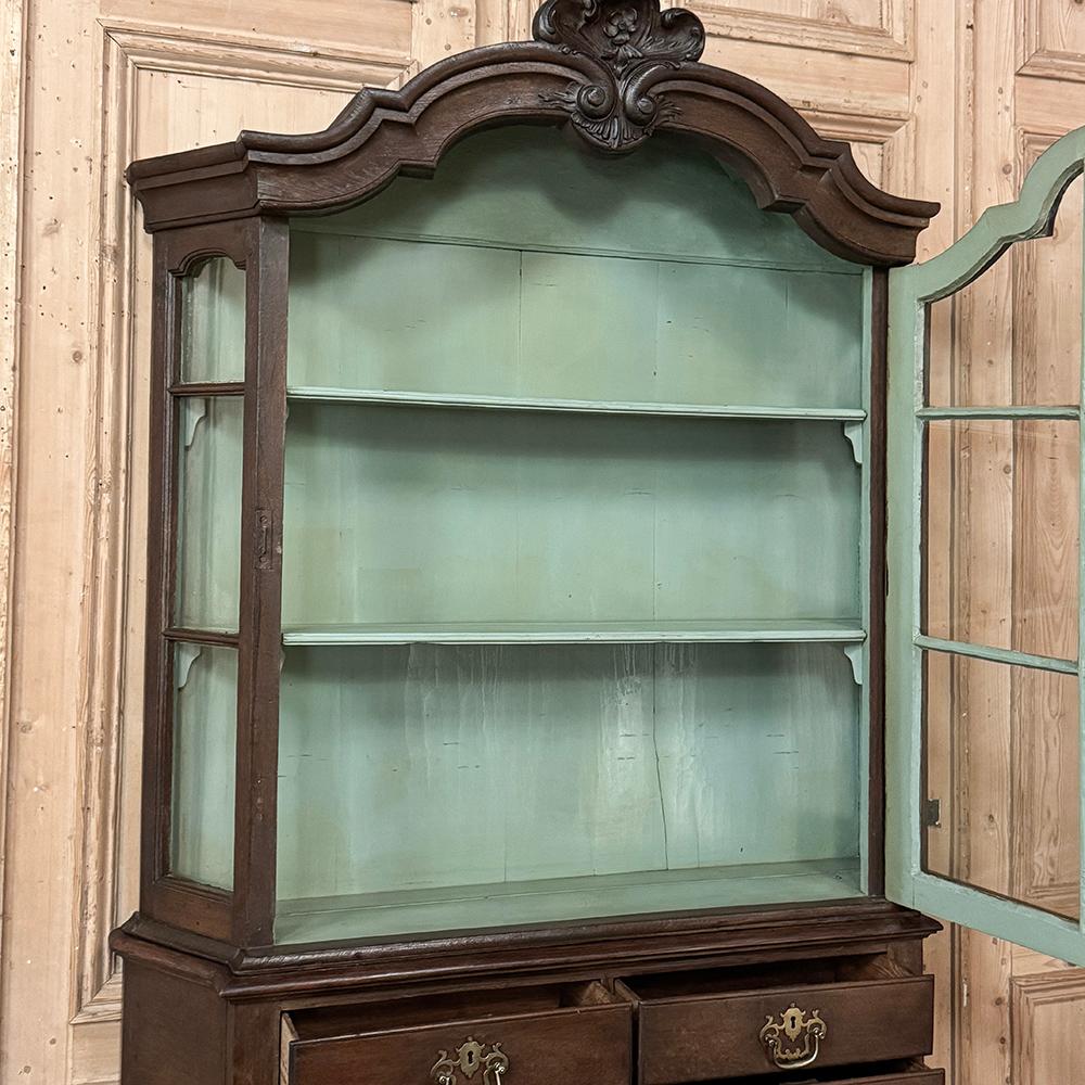 Vitrina holandesa del siglo XVIII estilo Luis XIV ~ Librería ~ Vitrina en venta 12