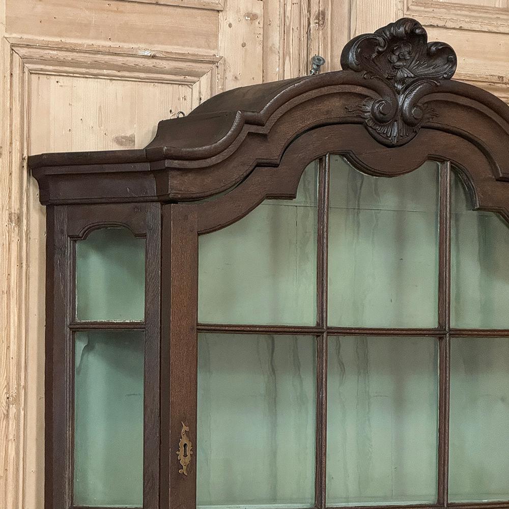 Vitrina holandesa del siglo XVIII estilo Luis XIV ~ Librería ~ Vitrina en Bueno estado para la venta en Dallas, TX