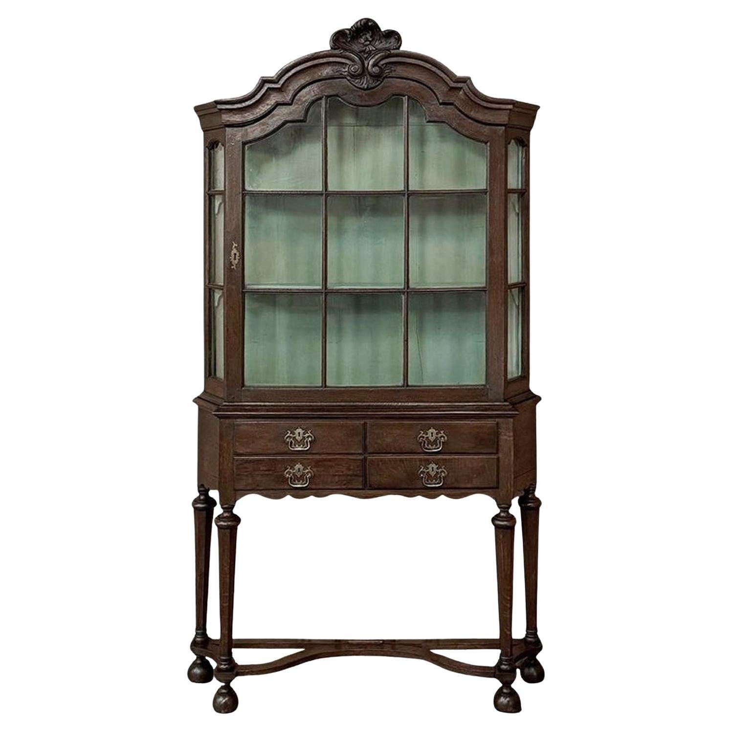 18th Century Dutch Louis XIV Style Vitrine ~ Bookcase ~ Display Case