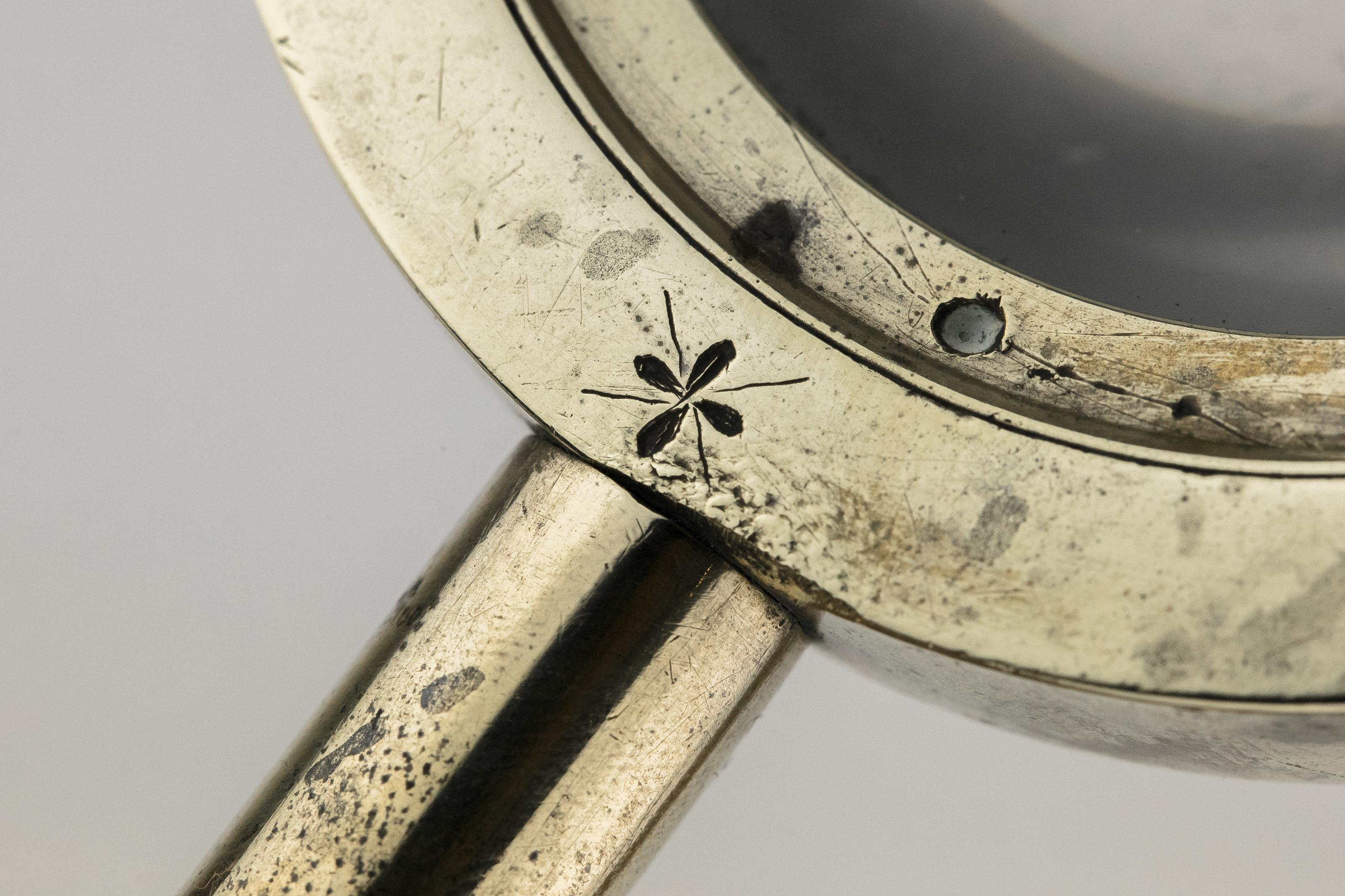Brass 18th Century Dutch Magnify Glass, Judaica Scientific Instrument