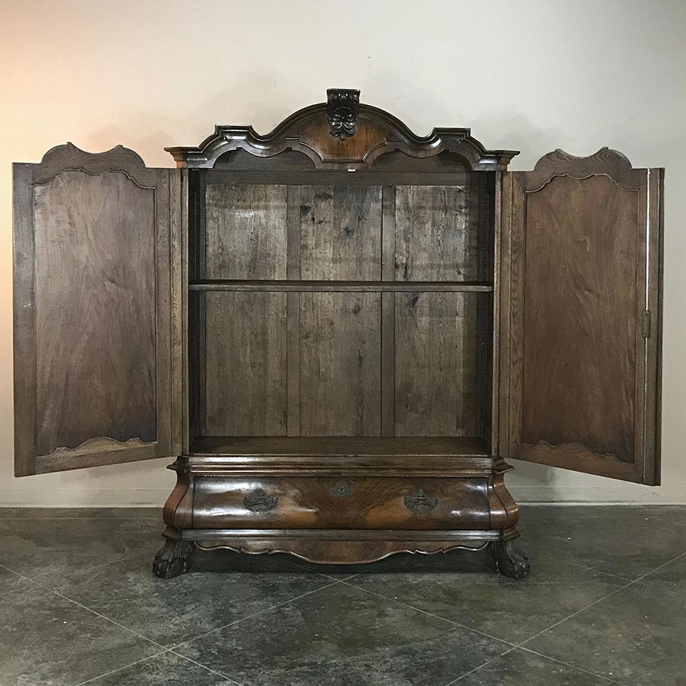 18th Century Dutch Mahogany Armoire, Cabinet 1