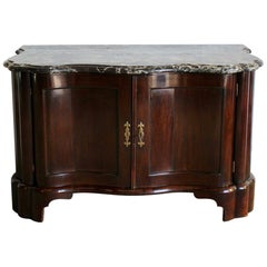 18th Century Dutch Mahogany Serpentine Buffet or Cabinet