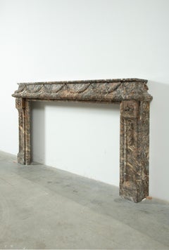 18th-Century Dutch Marble Fireplace