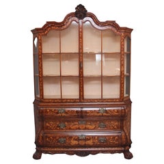 18th Century Dutch Marquetry and Walnut Cabinet
