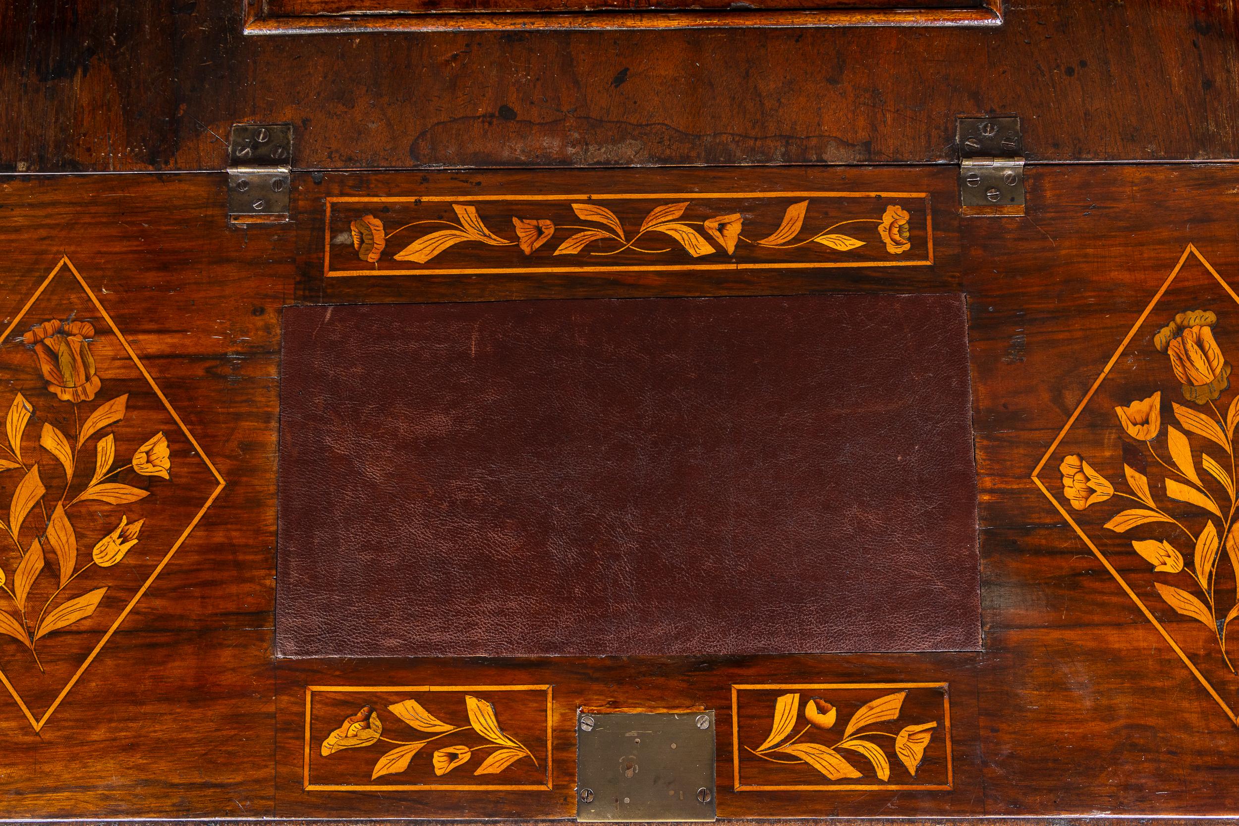 18th Century Dutch Marquetry Bureau For Sale 2