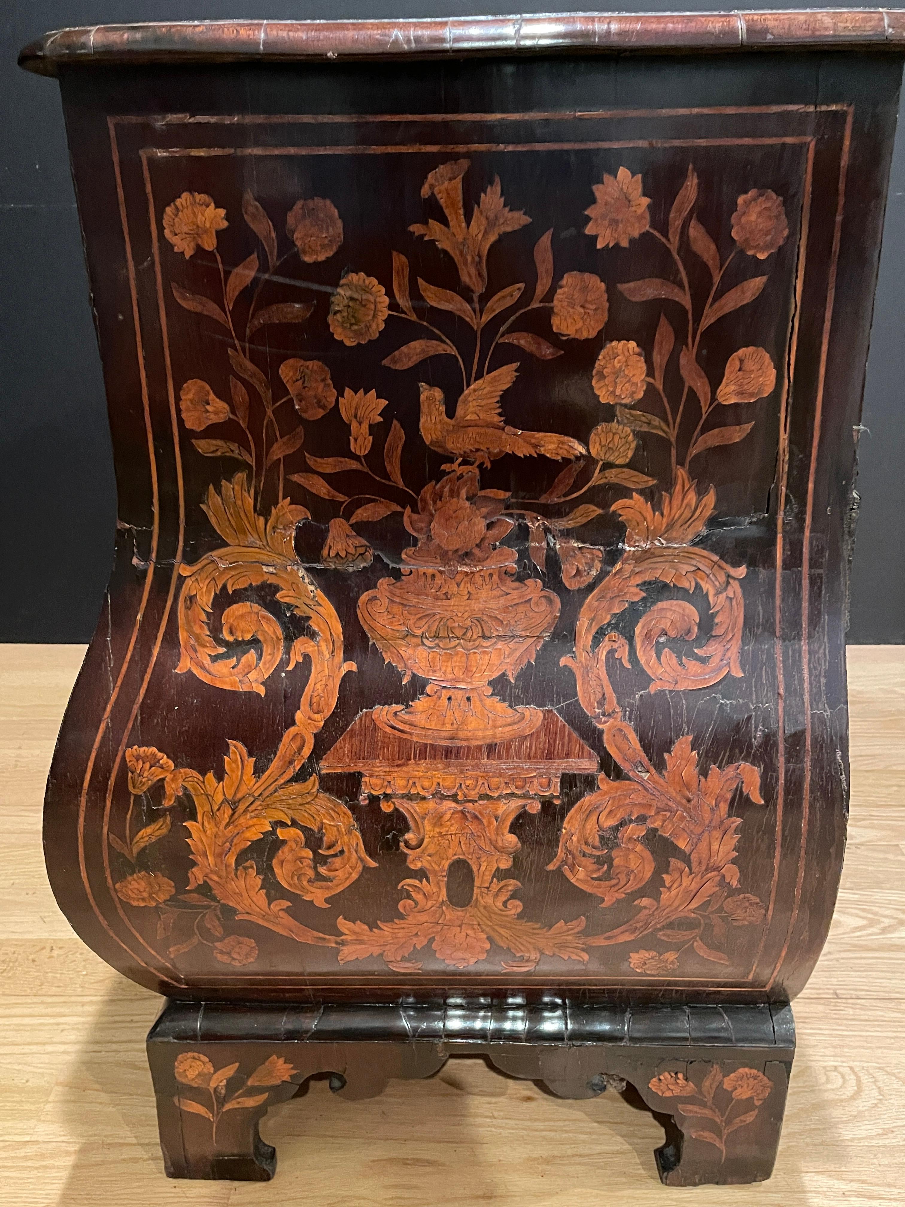 18th Century Dutch Marquetry Commode 5