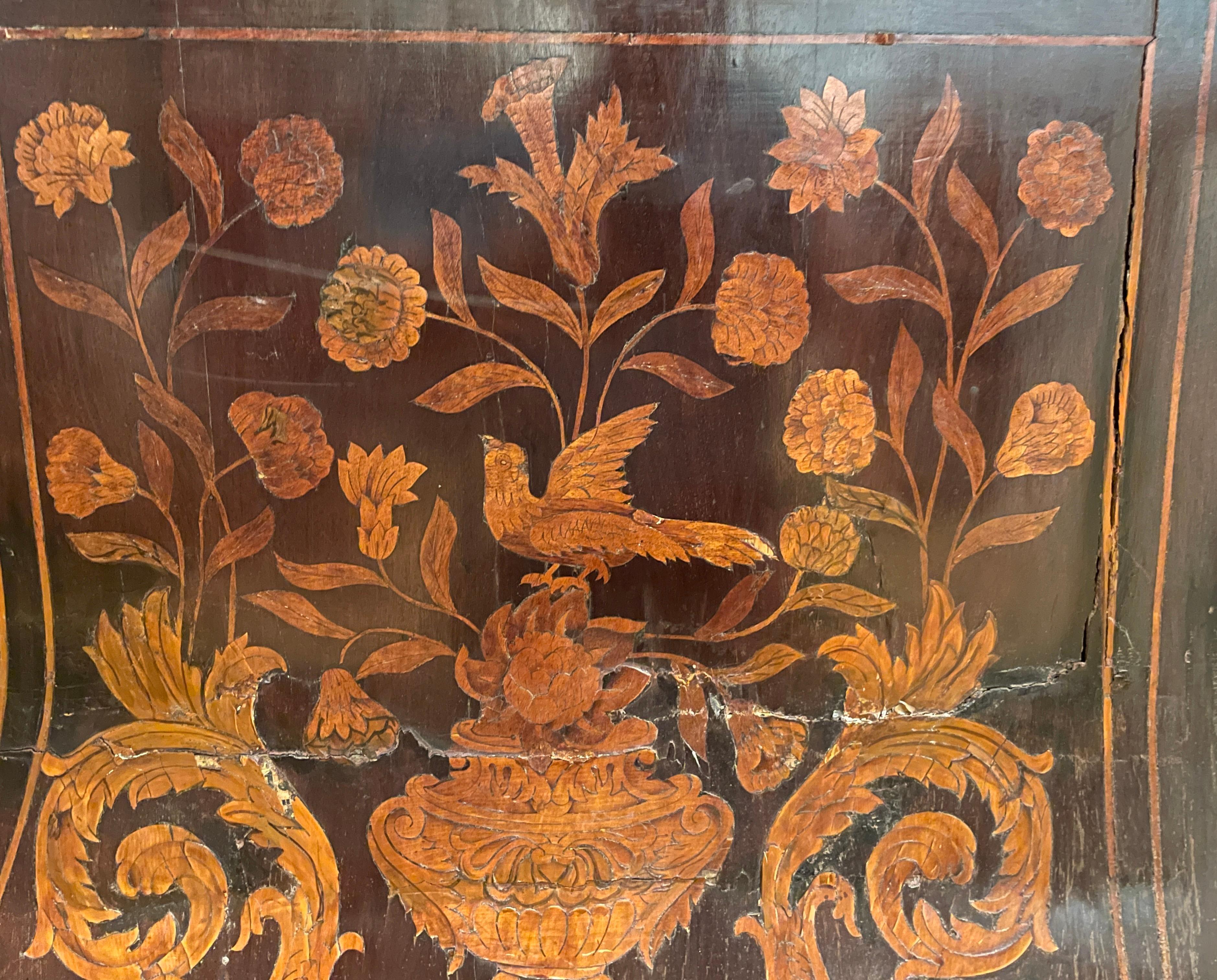 18th Century Dutch Marquetry Commode 6