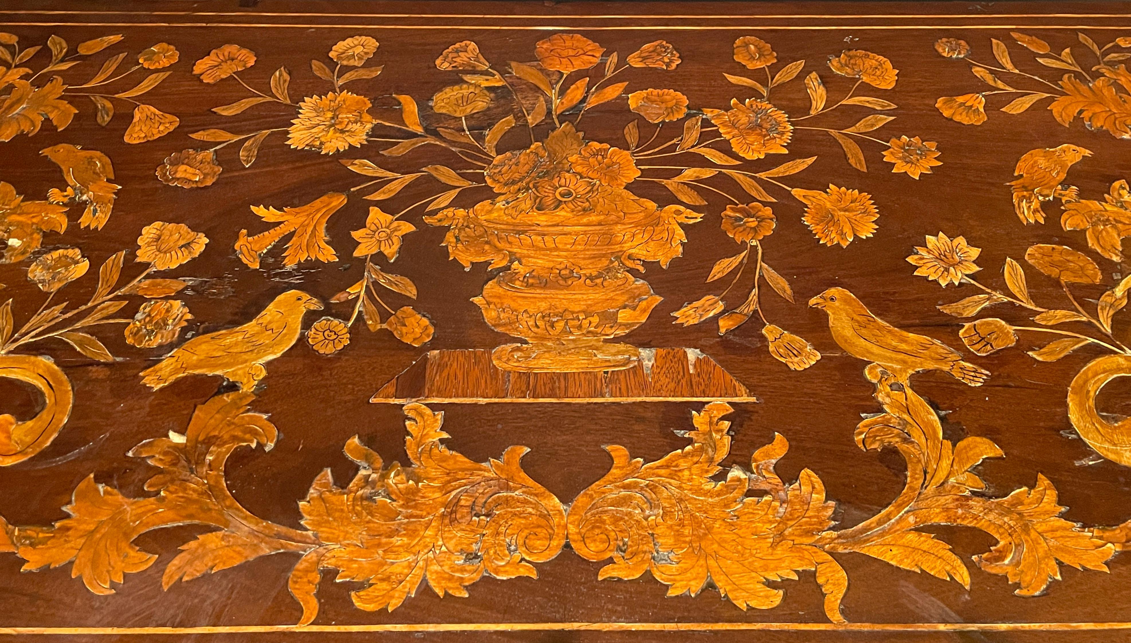 18th Century Dutch Marquetry Commode In Good Condition In Norwood, NJ