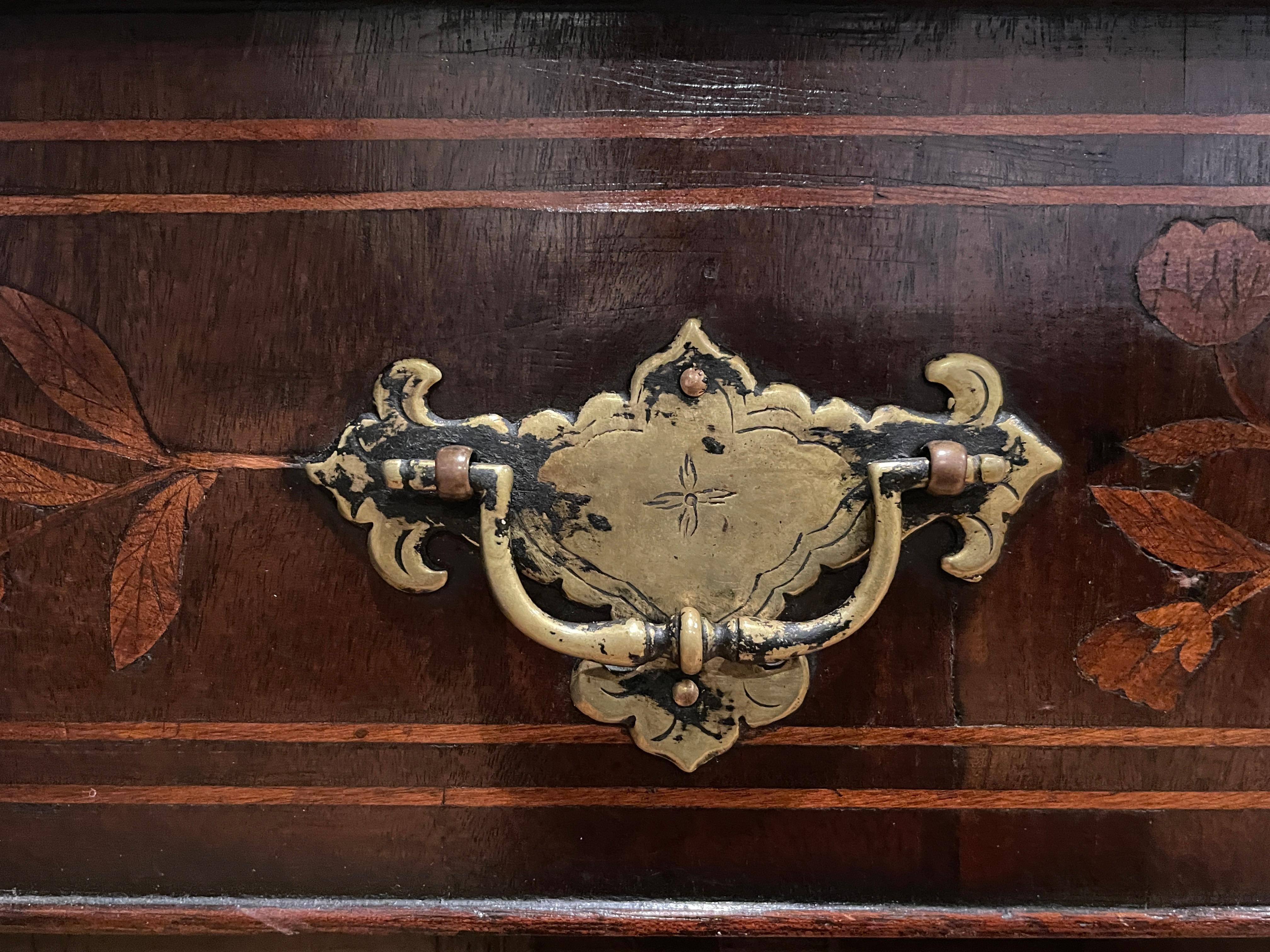 18th Century Dutch Marquetry Commode 1