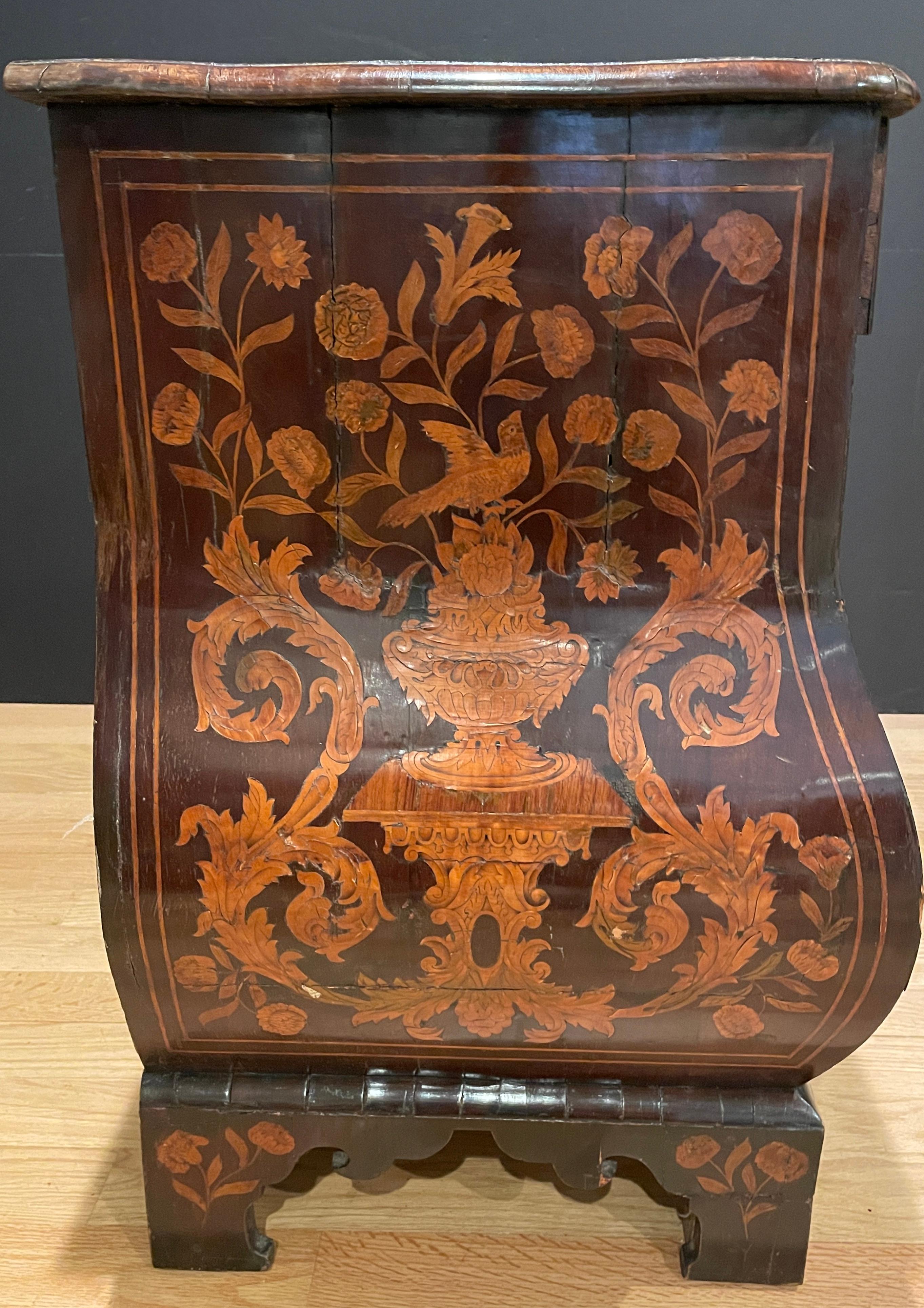18th Century Dutch Marquetry Commode 2