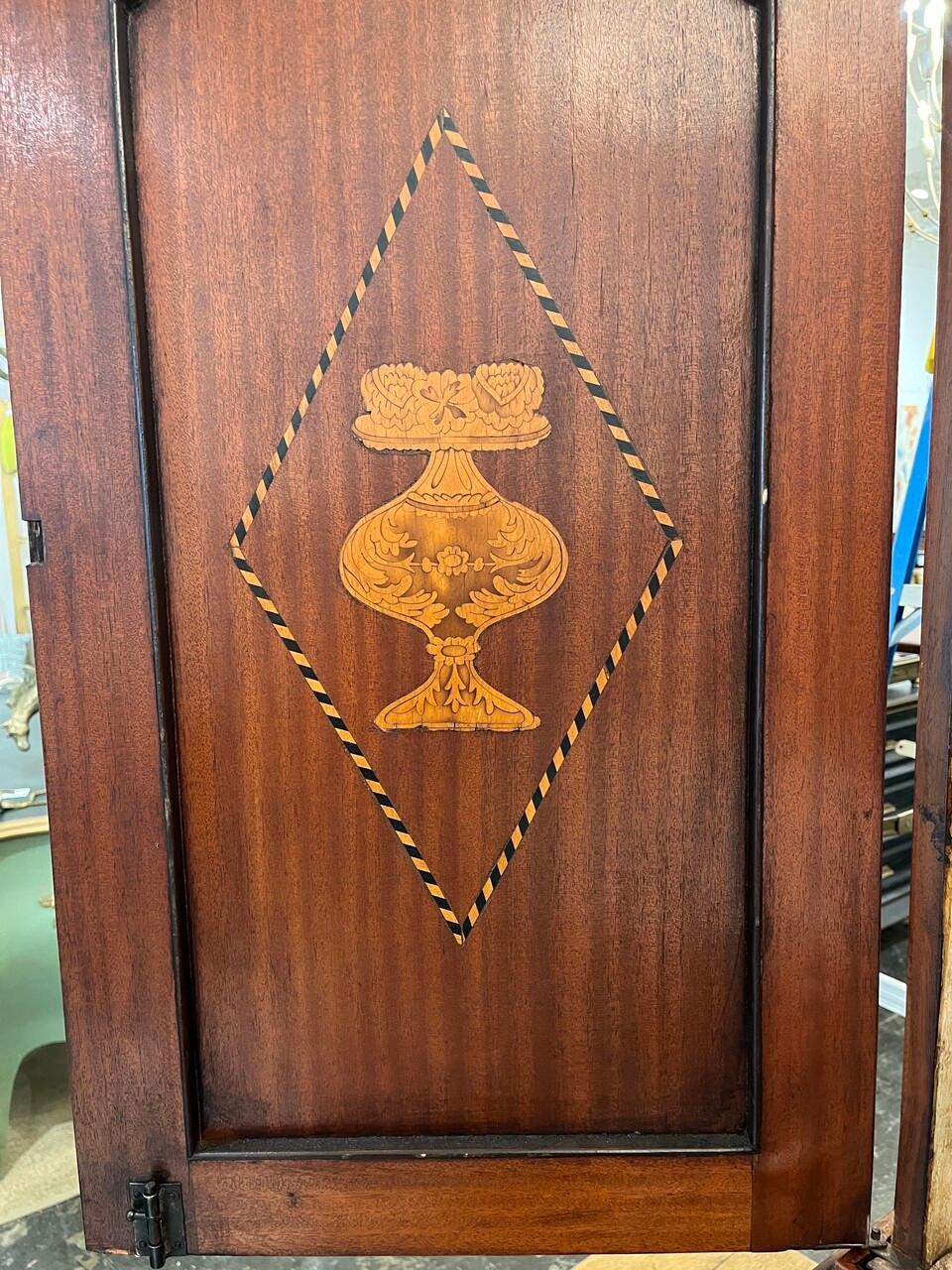 18th Century Dutch Marquetry Drop Front Secretaire For Sale 6