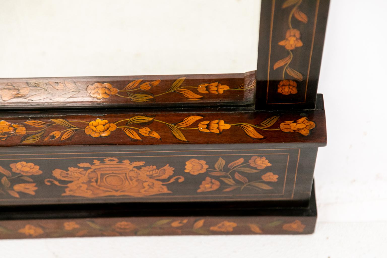 18th Century Dutch Marquetry Mirror 4