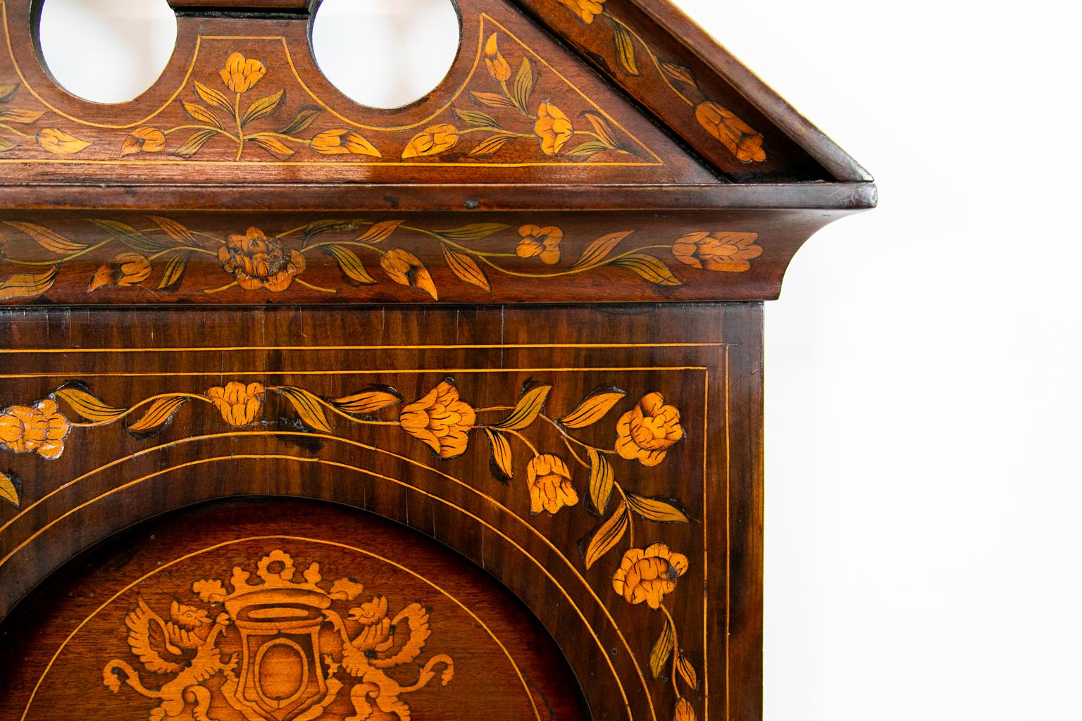 Boxwood 18th Century Dutch Marquetry Mirror