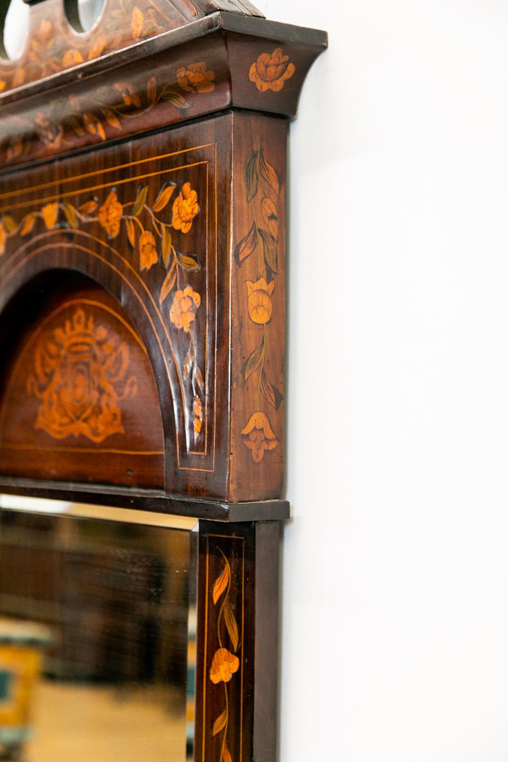 18th Century Dutch Marquetry Mirror 2